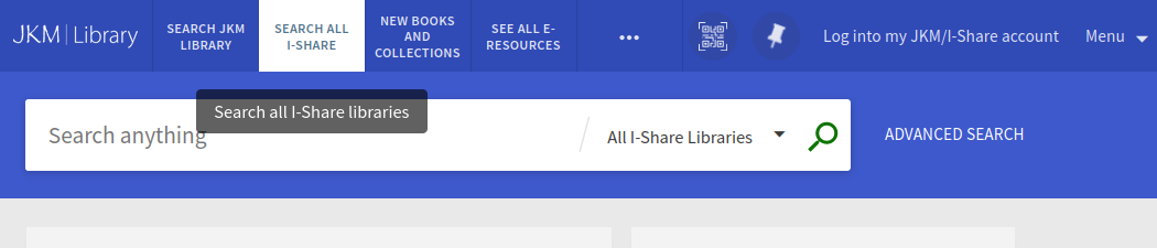 The link in Primo to "Search All I-Share Libraries"